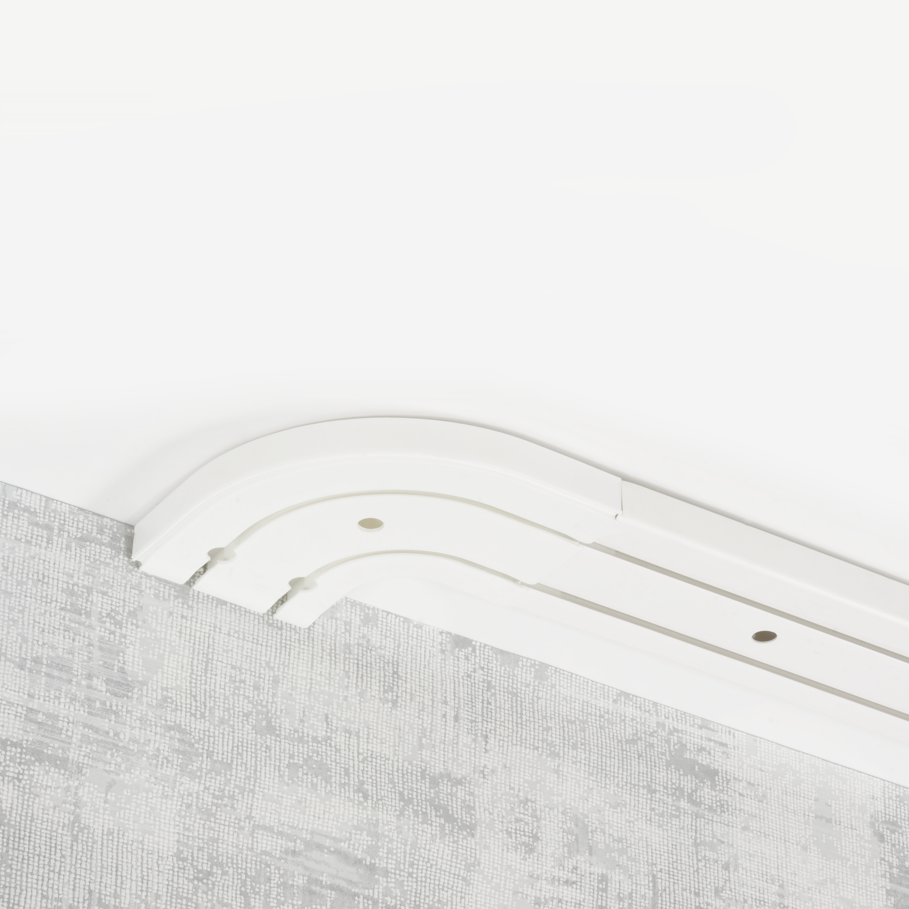 Łuk zewnętrzny zakończeniowy 2 szt. do szyny sufitowej Yaros 2-torowej 15 cm Inspire - 3