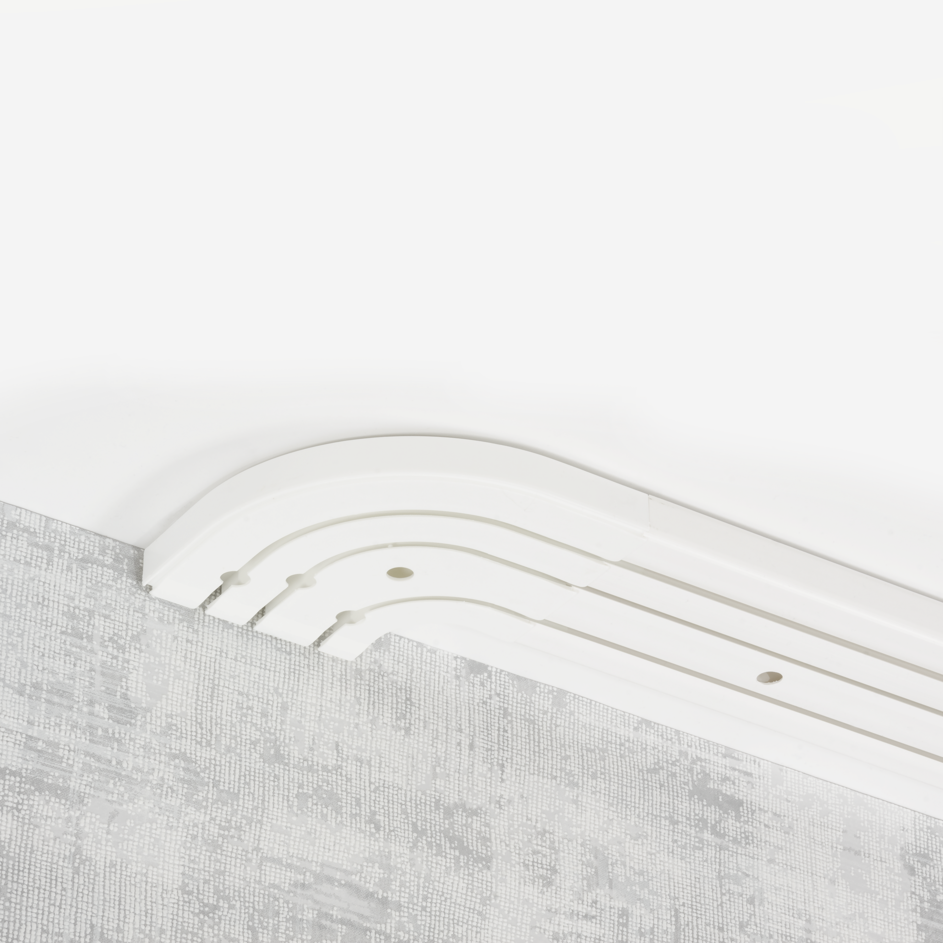 Łuk zewnętrzny zakończeniowy 2 szt. do szyny sufitowej Yaros 3-torowej 15 cm Inspire - 2