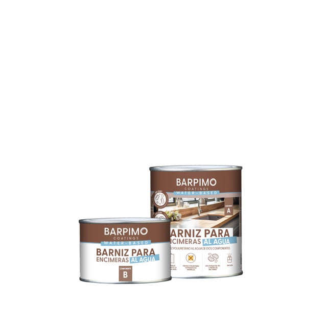 VERNIZ INTERIOR AQUOSO 2K BANCADAS BARPIMO 825ML INCOLOR