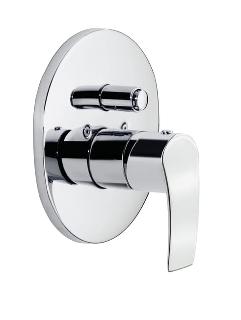 GRIFO DE DUCHA EMPOTRADO MONOMANDO REDONDO S2 CROMADO - 1