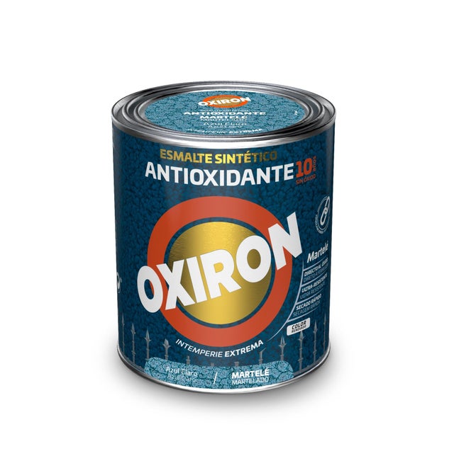 ESMALTE SINTÉTICO ANTIOXIDANTE MARTELADO OXIRON 750ML AZUL CLARO