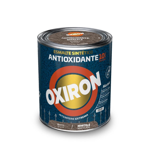ESMALTE SINTÉTICO ANTIOXIDANTE MARTELADO OXIRON 750ML BRONZE