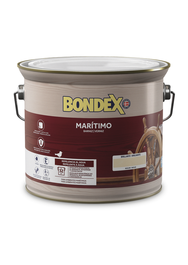 VERNIZ EXTERIOR SINTÉTICO BRILHANTE BONDEX MARÍTIMO 750ML INCOLOR