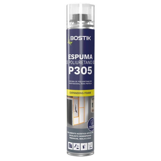 ESPUMA DE POLIURETANO P305 BOSTIK 750ML PISTOLA