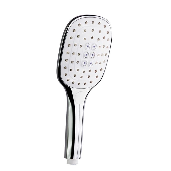 MANGO DE DUCHA RAMON SOLER CUADRADO 3 FUNCIONES CROMO - 1