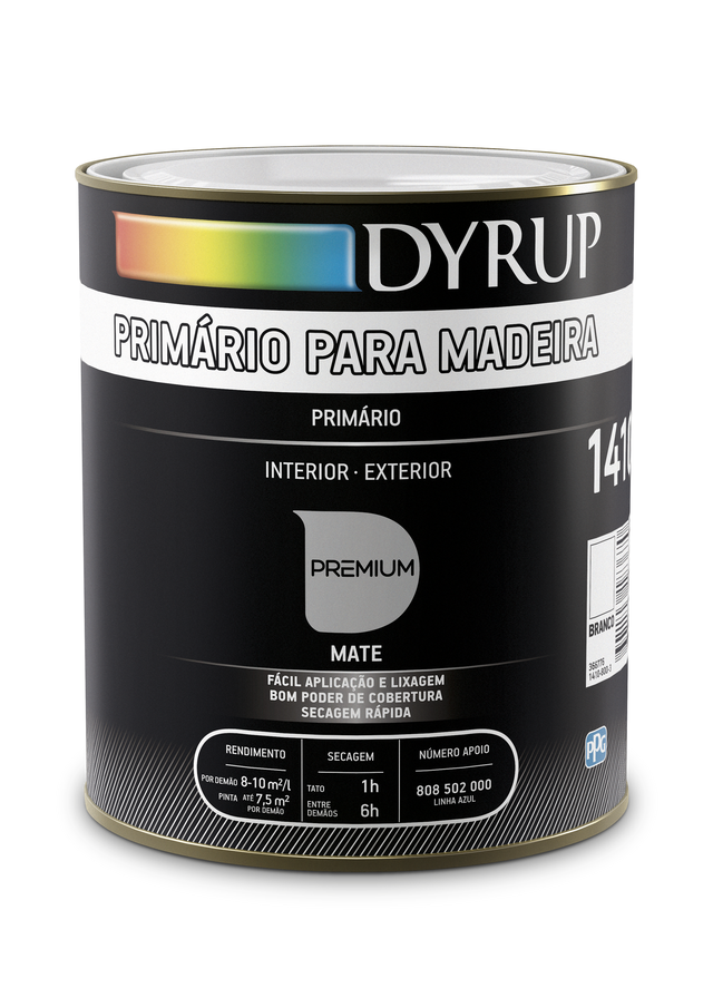 PRIMÁRIO PARA MADEIRA BASE SOLVENTE INTERIOR EXTERIOR DYRUP 750ML