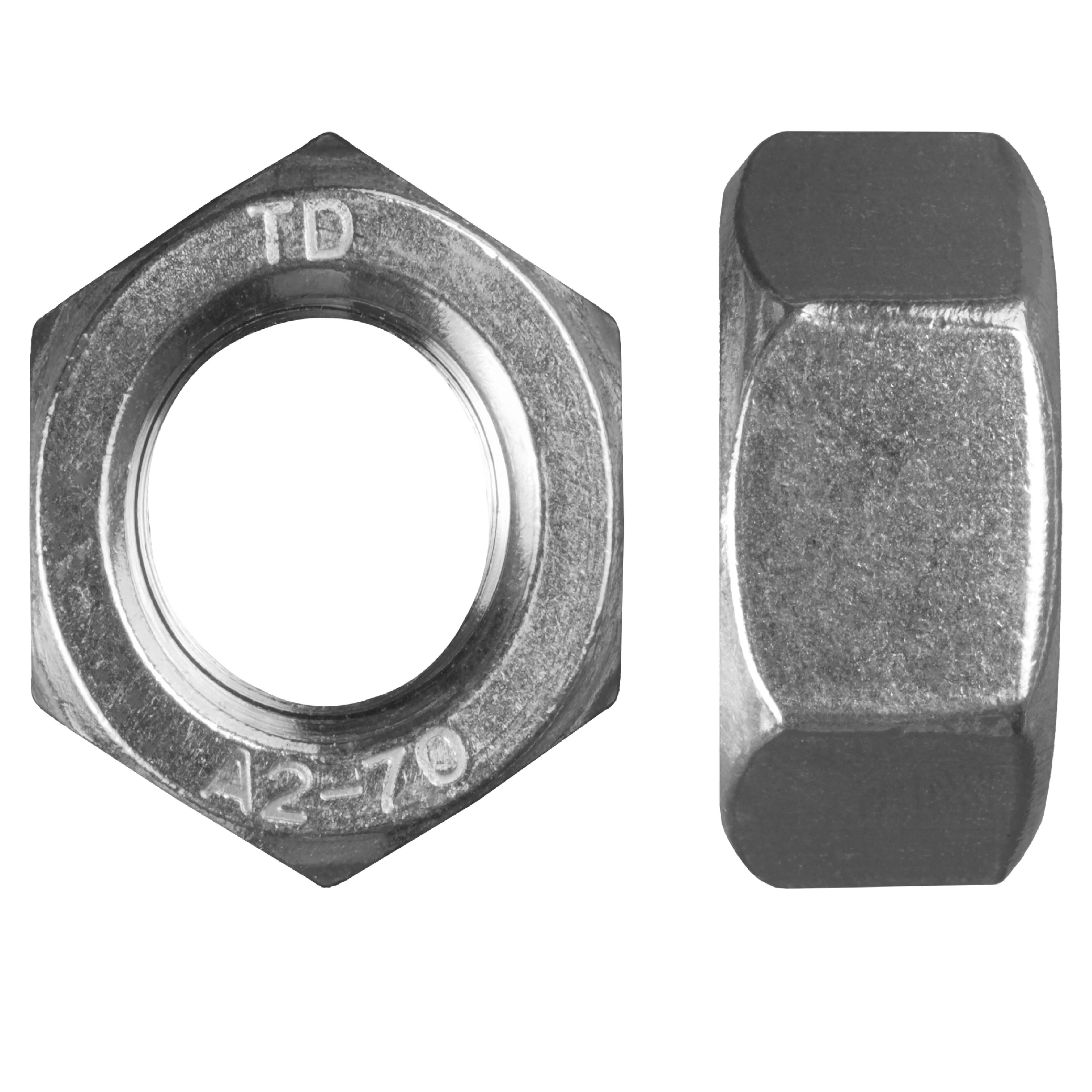 TUERCA HEXAGONAL DIN 934 ACERO INOXIDABLE A2 M4. 50 UDS. - 2