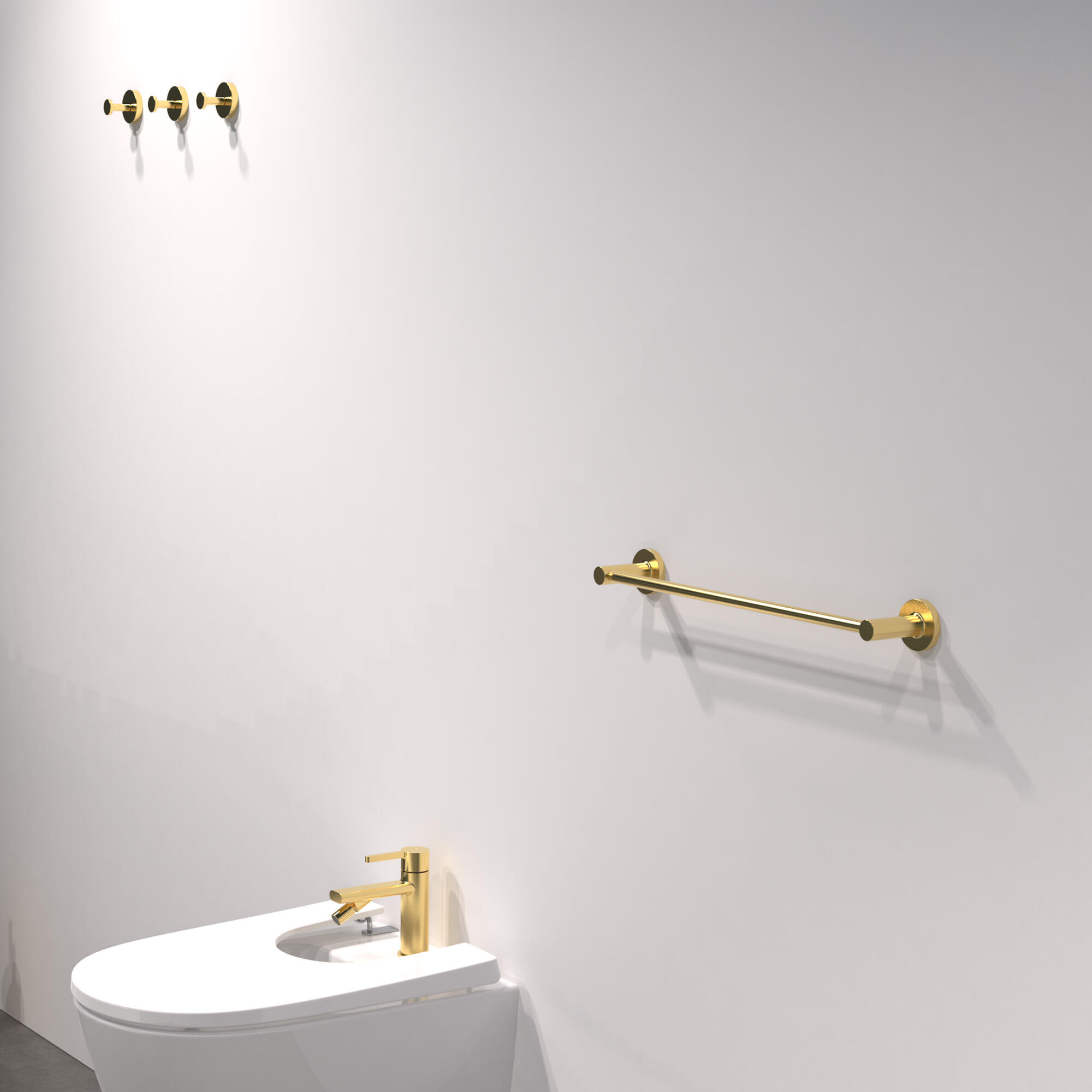 TOALLERO BARRA PVD RONDO ORO VIEJO - 2