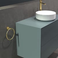 TOALLERO ANILLA PVD RONDO ORO VIEJO - 2