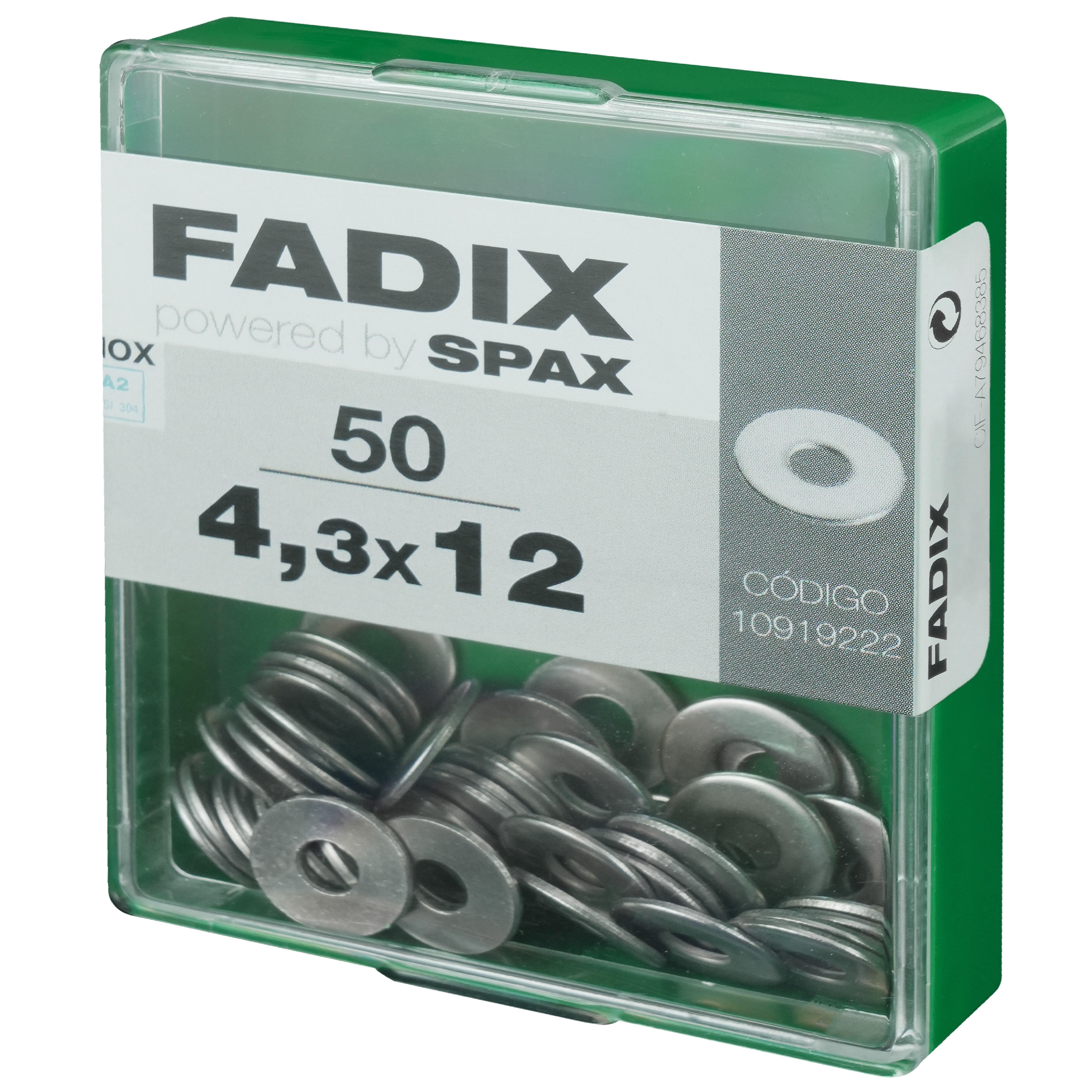 ARANDELA PLANA DIN 9021 ACERO INOX 4MM. 50UDS - 2