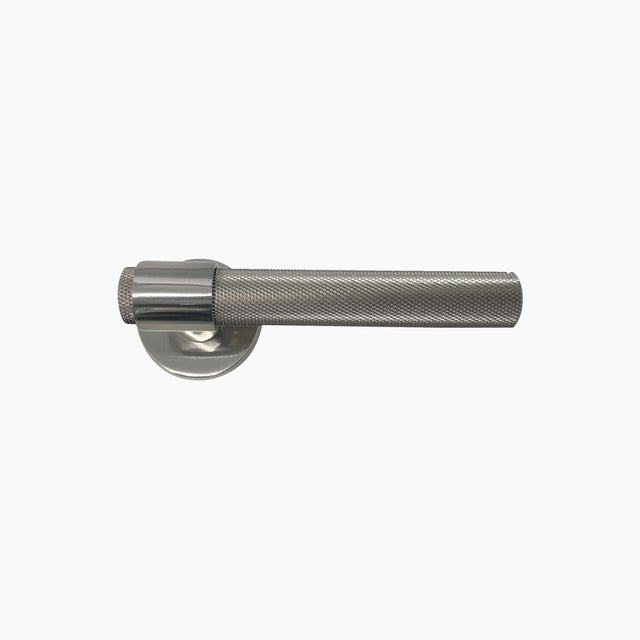 JUEGO DE MANILLA ROSETA ALUMINIO REDONDA NÍQUEL MOD 6206