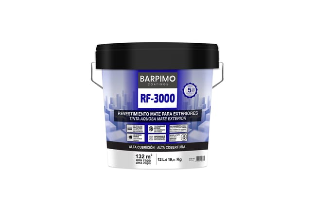BASE PINTURA FACHADAS MATE RF-3000 4L TONOS CLAROS Y MEDIOS - 1
