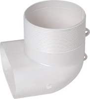 CODO MIXTO PARA BOCA Ø80MM - 1