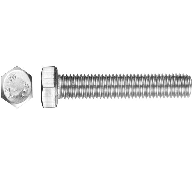 TORNILLOS MÉTRICO HEXAGONAL PARA METAL ACERO INOX 8X20MM. 25UDS