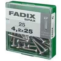 TORNILLOS ROSCA CHAPA PARA METAL ACERO INOX 4,2X25MM. 25UDS - 2