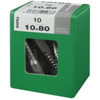 TORNILLOS PARA MADERA INOXIDABLES A2 10X80MM. 10UDS - 2