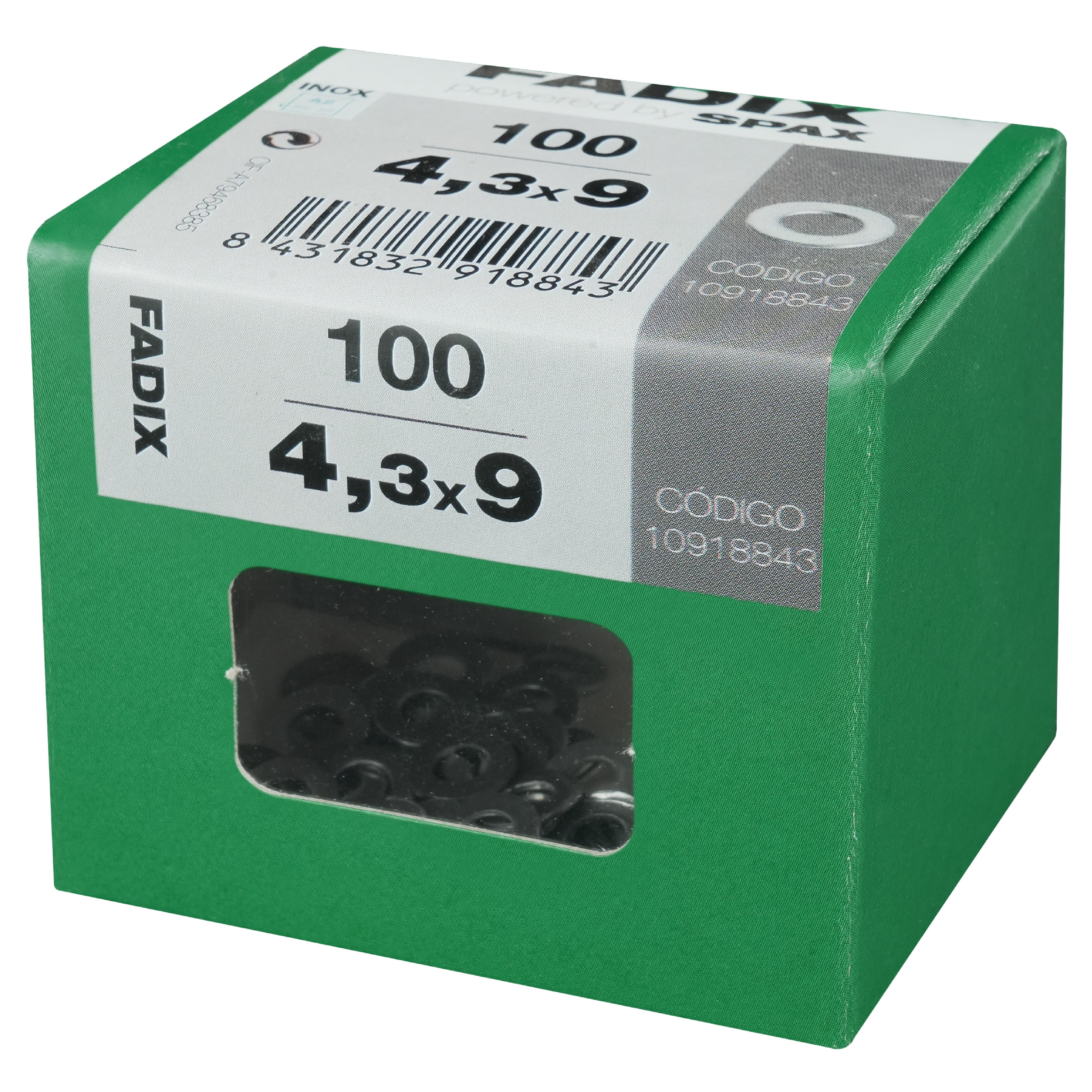 ARANDELA PLANA DIN 125 M4. INOX. 100 UDS - 2