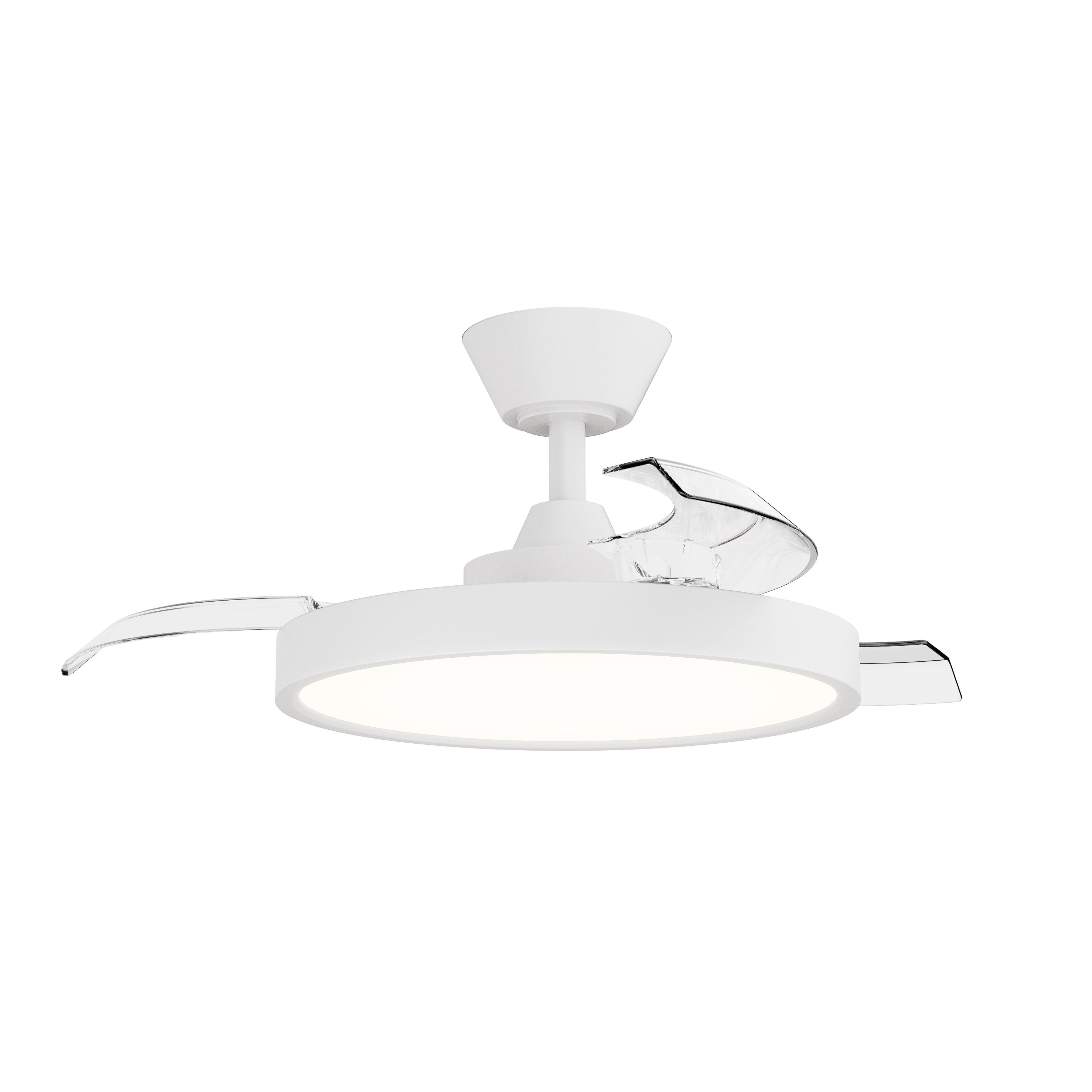 VENTILADOR DE TECHO RETRACTIL Ø88CM 17W CON LUZ - 3