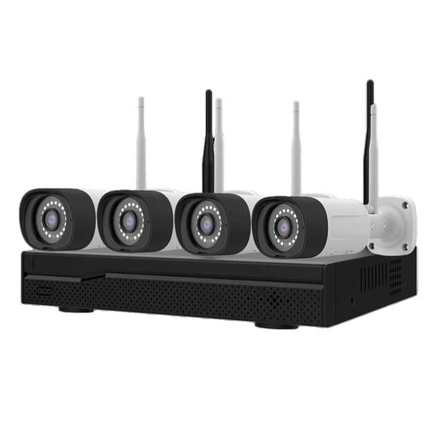 KIT GRABADOR CCTV WIFI 16 CANALES + 4 CAMARAS EXTERIOR + 1TB