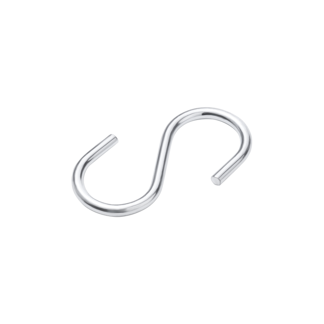 Crochet en s ouvert acier zingué, STANDERS, 30 kg, L.60 x l.22 x Ep.4 mm