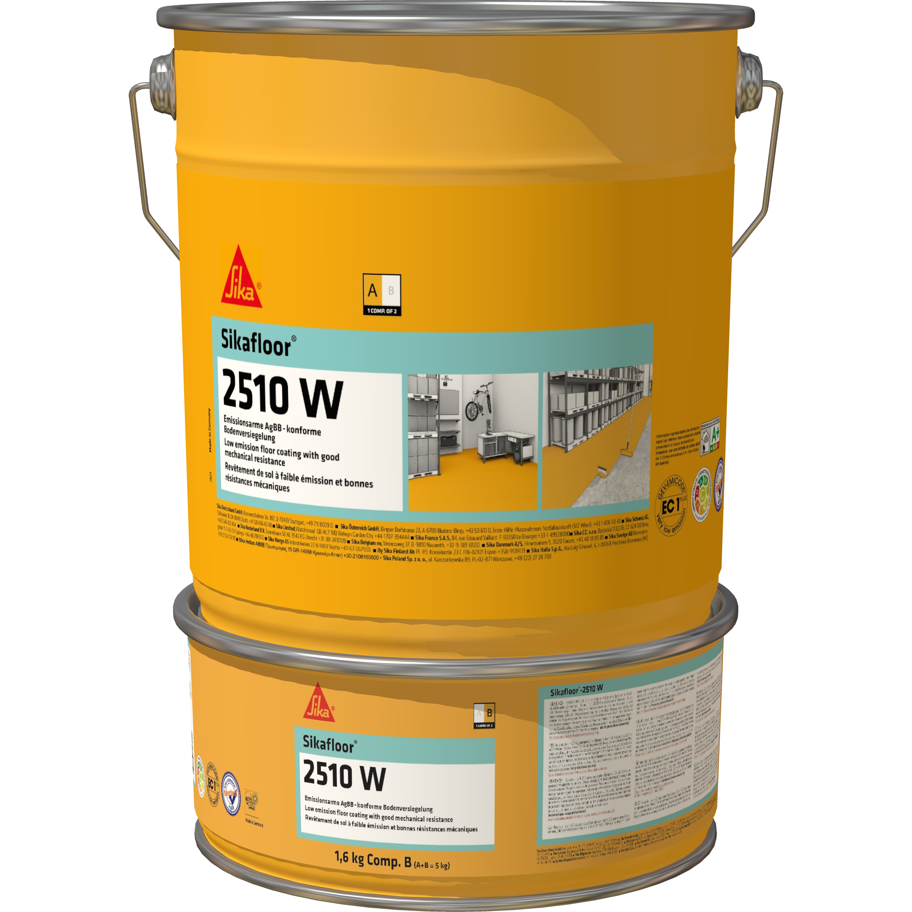 Żywica epoksydowa SIKAFLOOR 2510W RAL7032 5kg