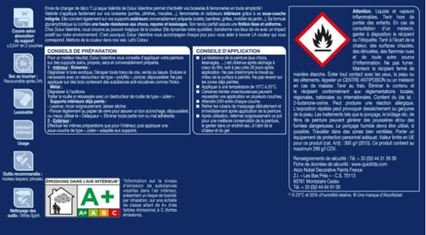 Laque intérieure boiserie blanc satin DULUX VALENTINE Valénite glycéro 2L - 9