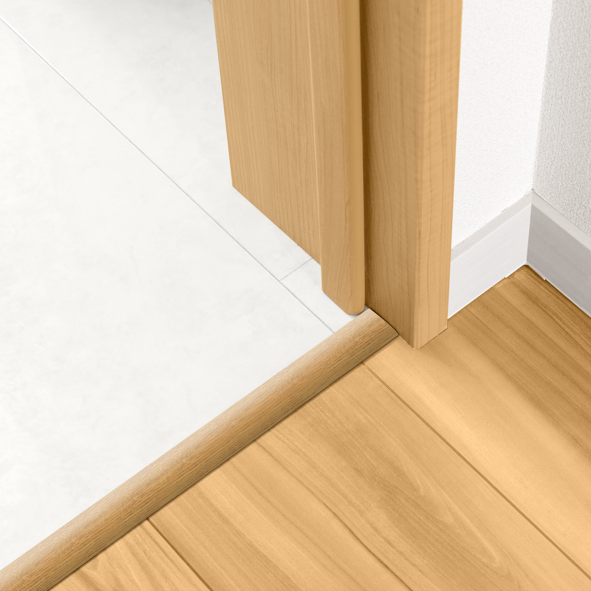 Barre de seuil 4 en 1 alu décor 52 à fixer, l.3.7 cm x L.83 cm ARTENS - 3