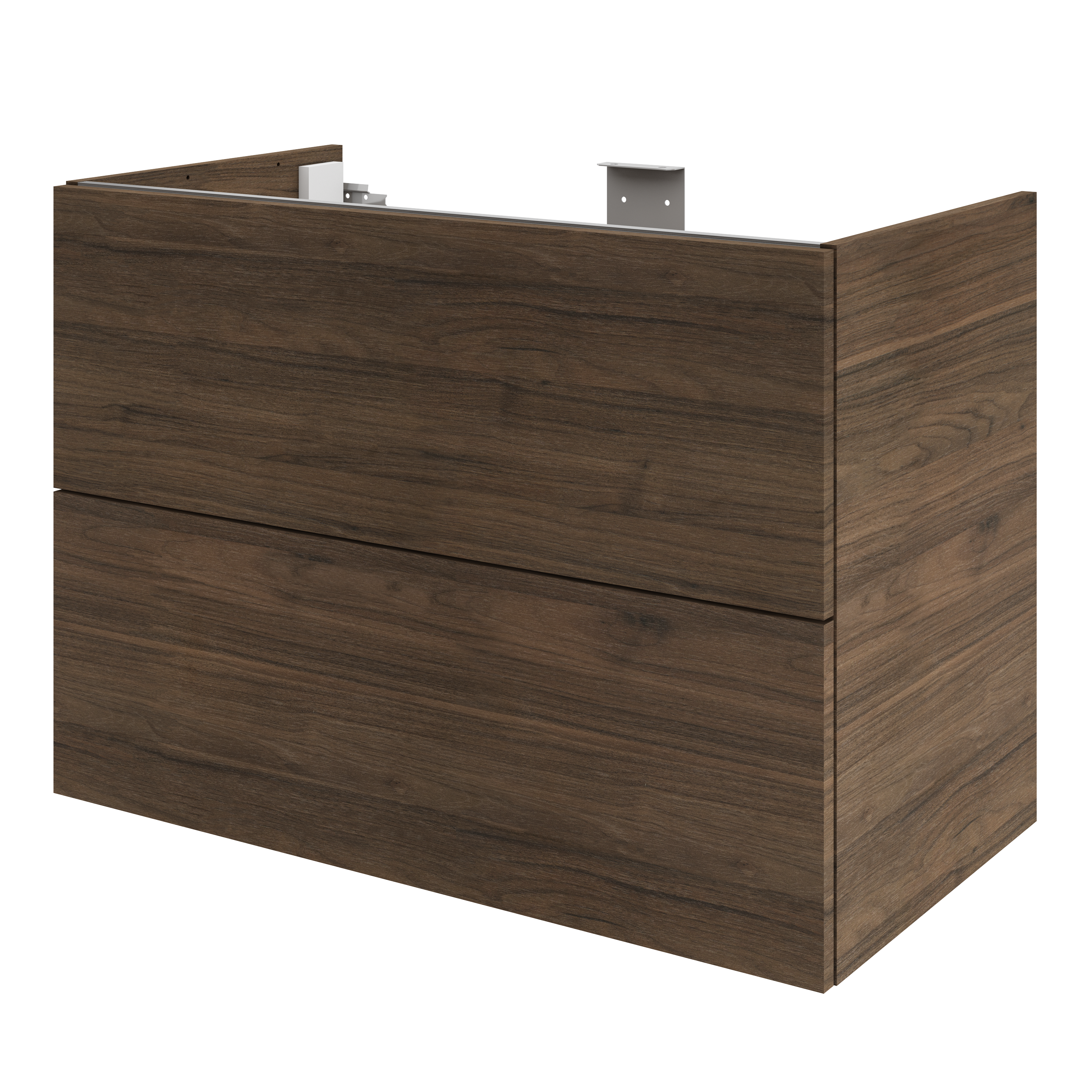 Mobile da bagno sospeso sotto lavabo L 90 x H 64 x P 48 cm, 2 cassetti SENSEA Neo lucido - 3