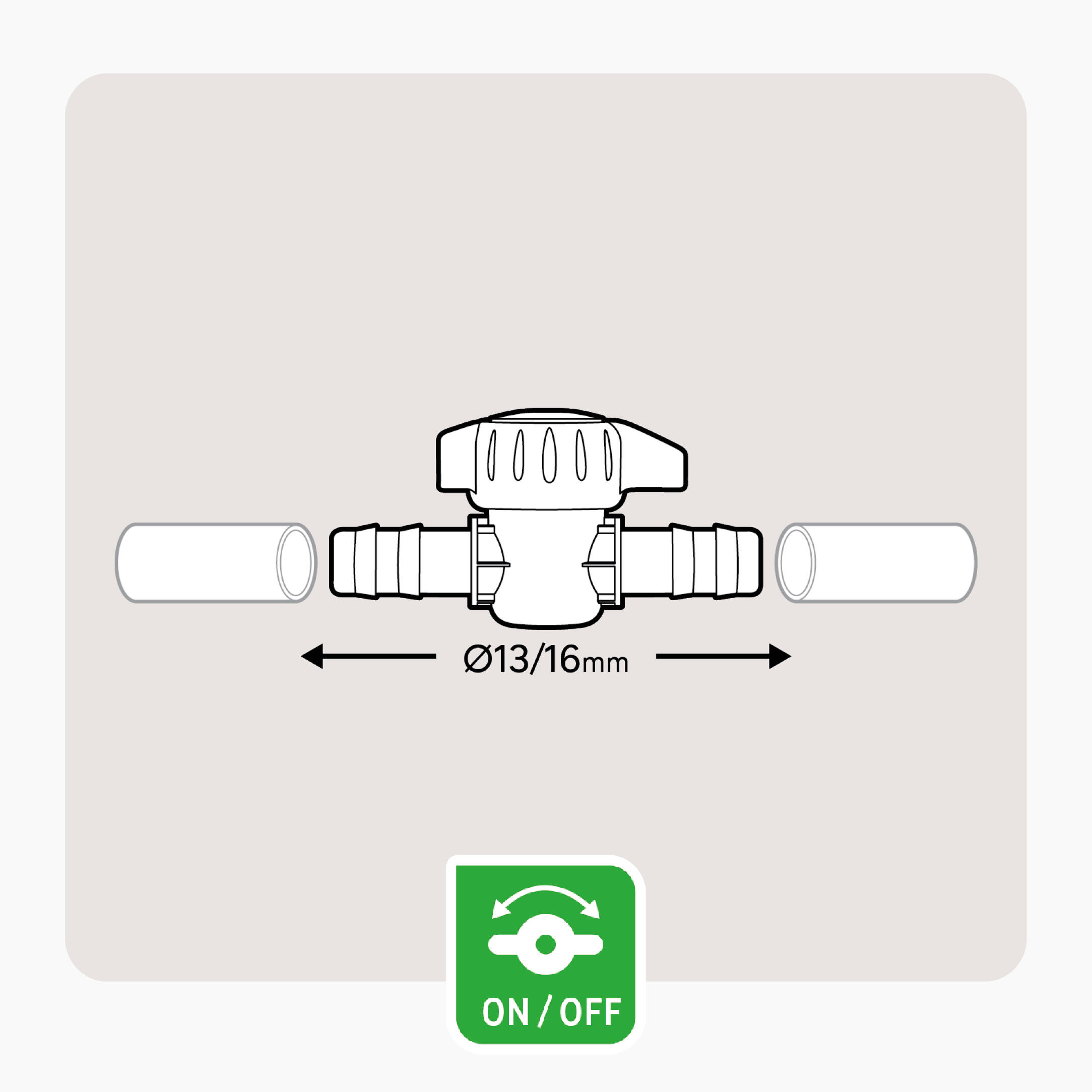 Válvula fecho 16 mm 5 unidades Geolia - 5