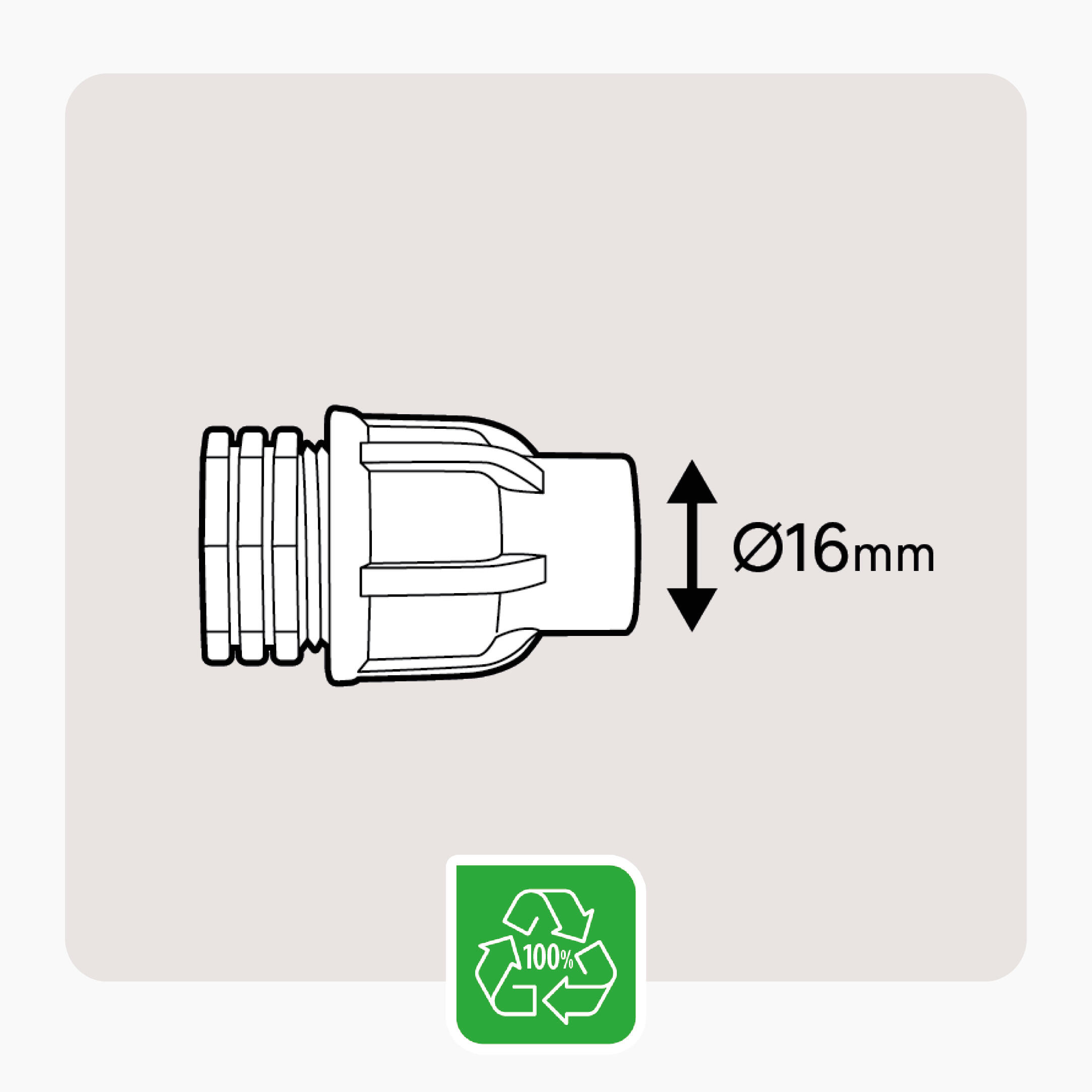 Terminal aperto 16 mm Geolia - 3