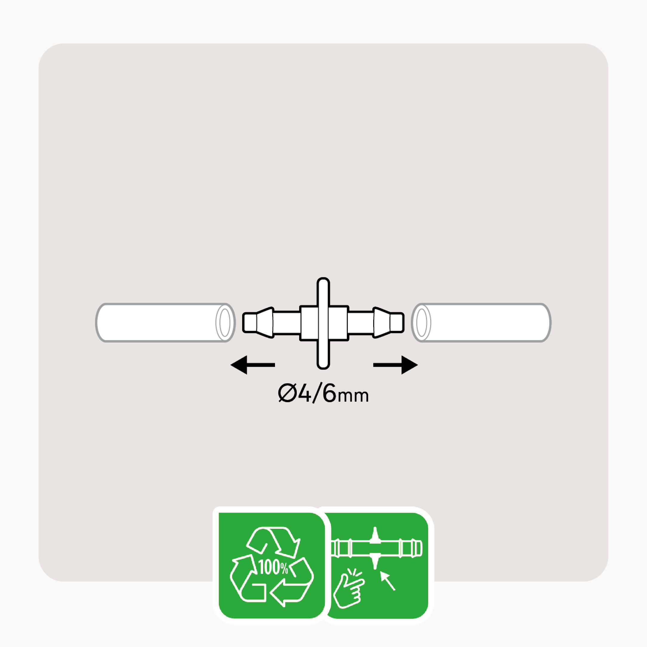 Junção recta 4-6 mm 25 unidades Geolia - 3