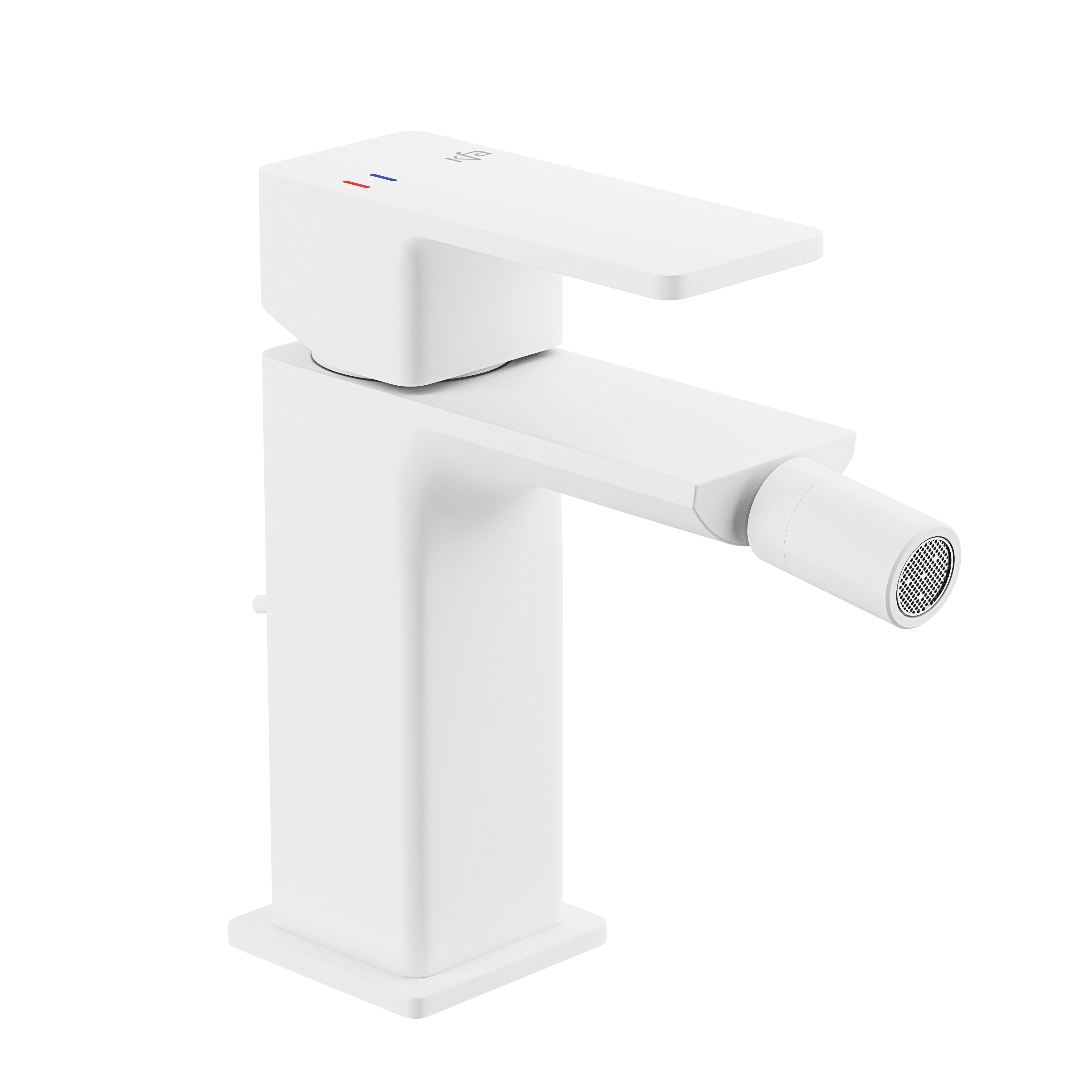 Bateria bidetowa biała 13.8 cm Dust z korkiem KFA Armatura