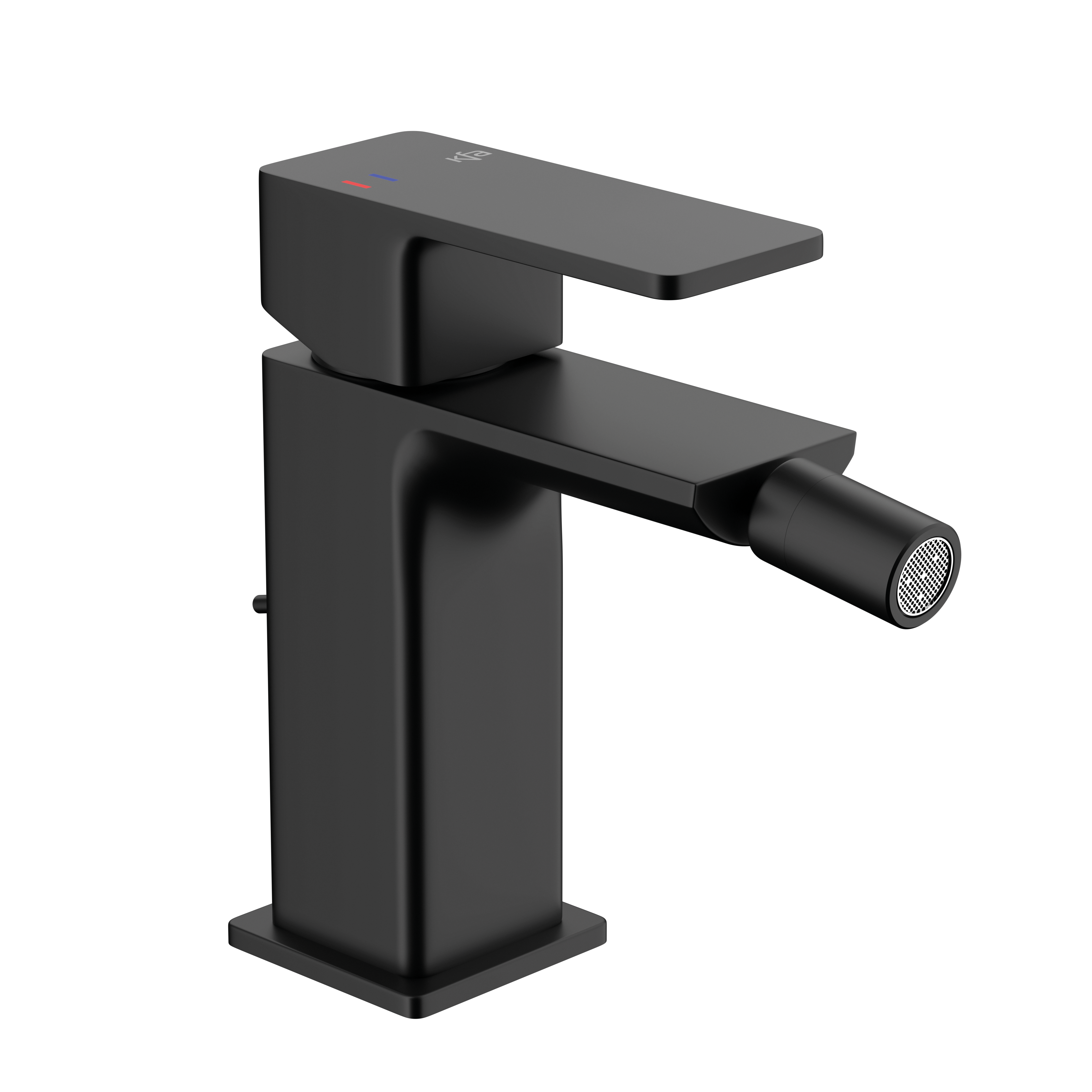 Bateria bidetowa czarna Dust z korkiem KFA Armatura