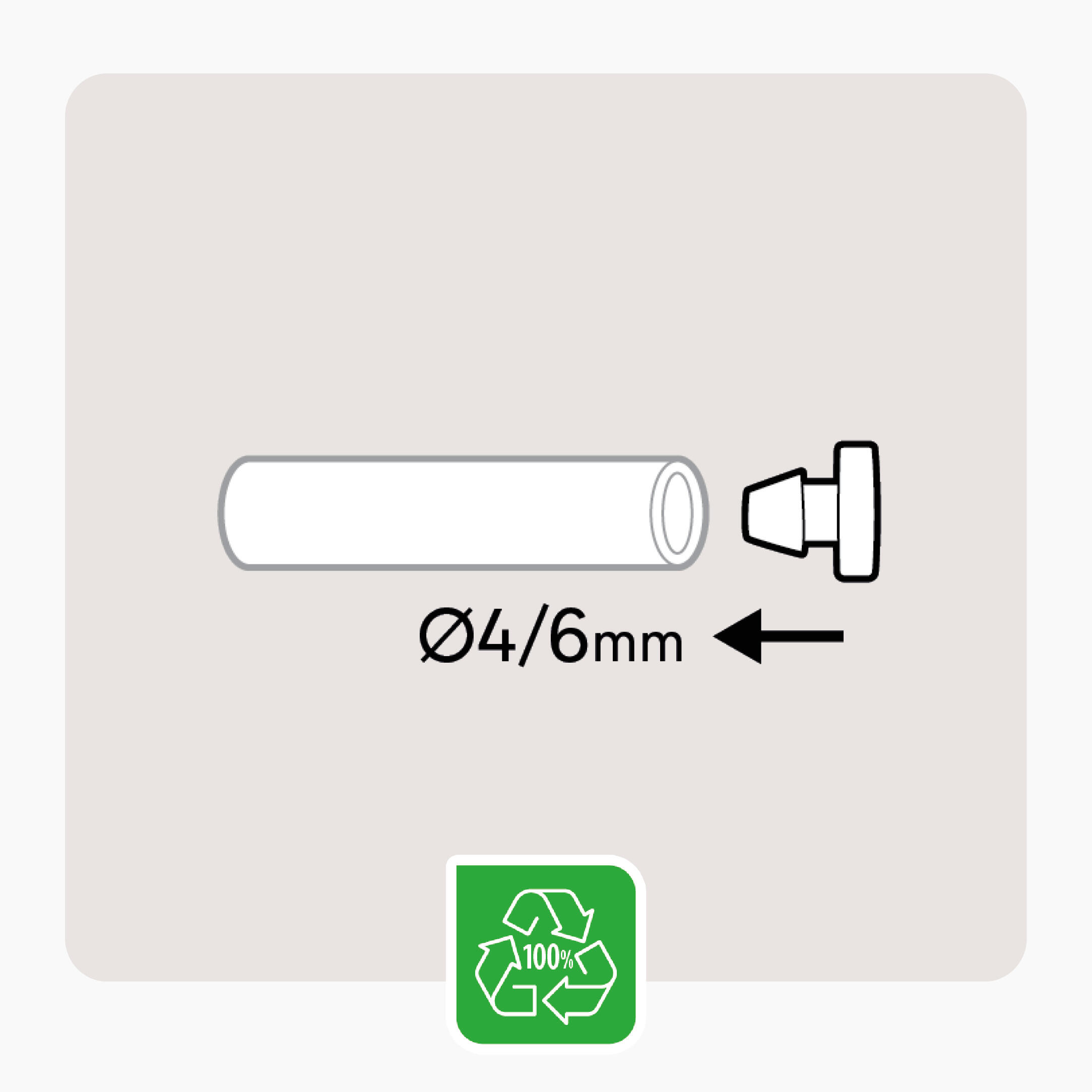 Tappo per irrigazione GEOLIA 6MM (10PZ) GEOLIA in polietilene adatto a tubi di ⌀ 4/6 mm, 10 pezzi - 3