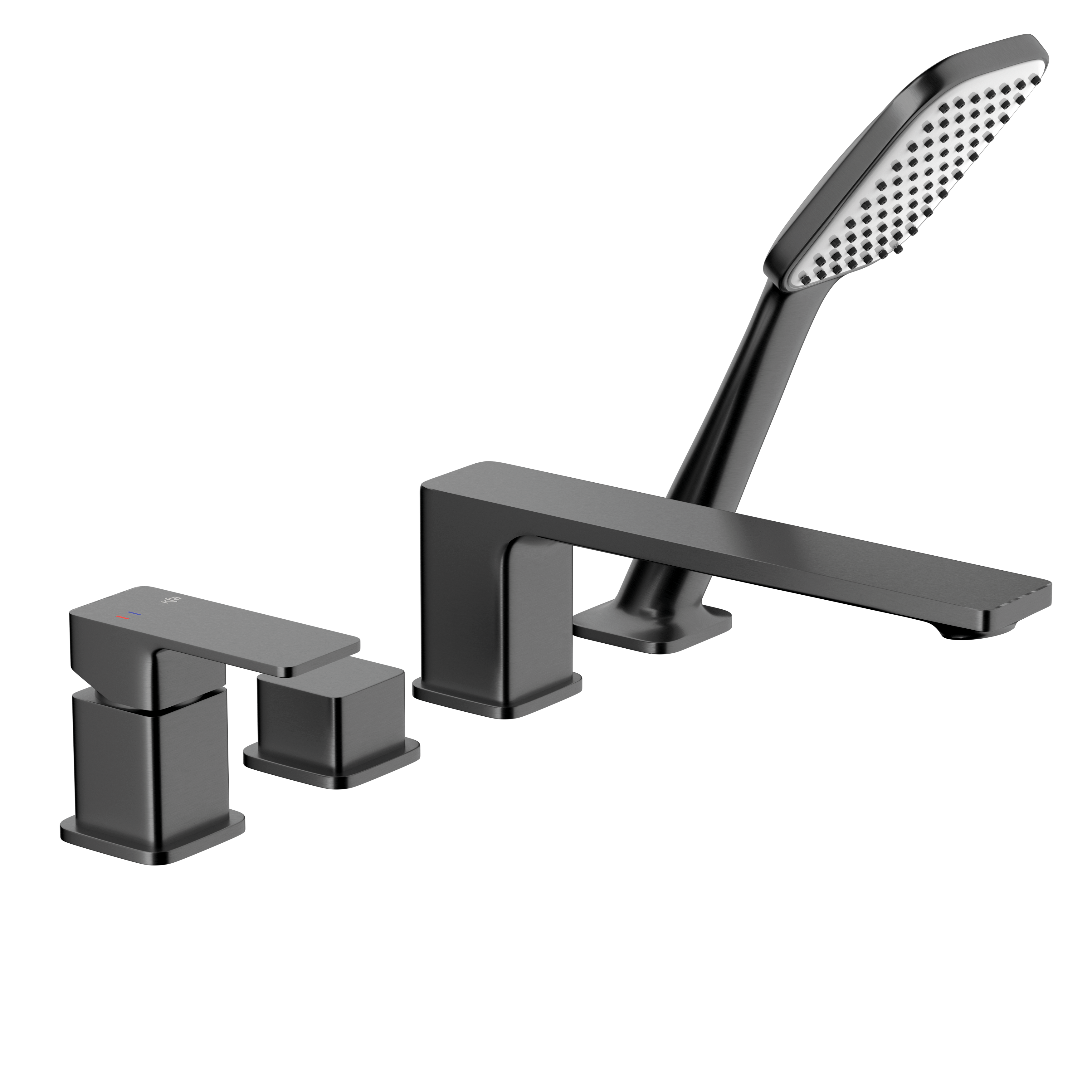 Bateria wannowa gun metal 4-otworowa Dust KFA Armatura