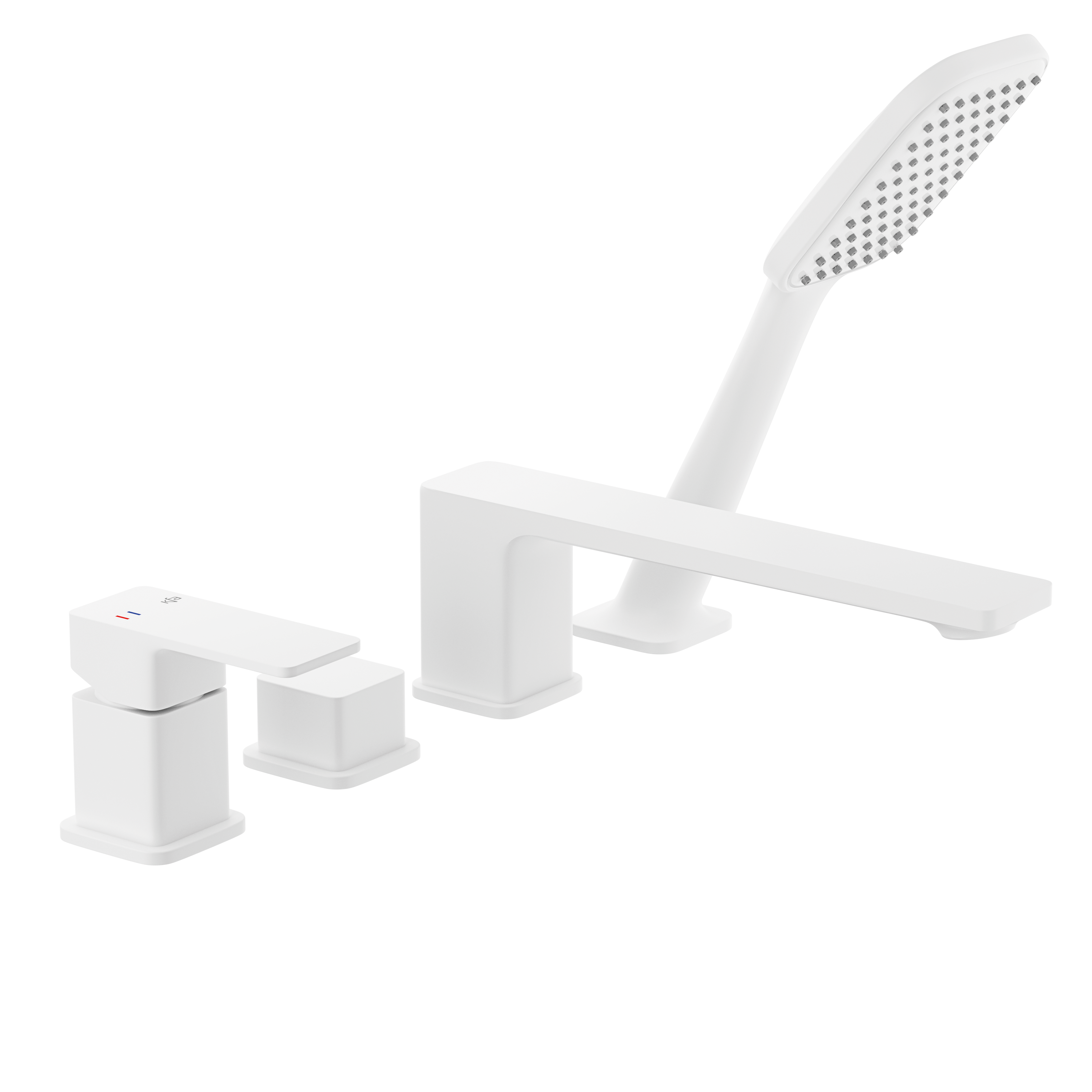 Bateria wannowa biała 4-otworowa Dust KFA Armatura