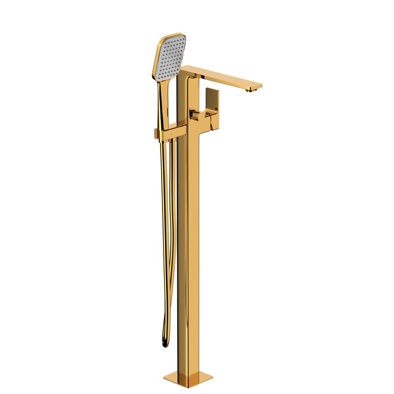 Bateria wannowa wolnostojąca złota połysk Dust KFA Armatura