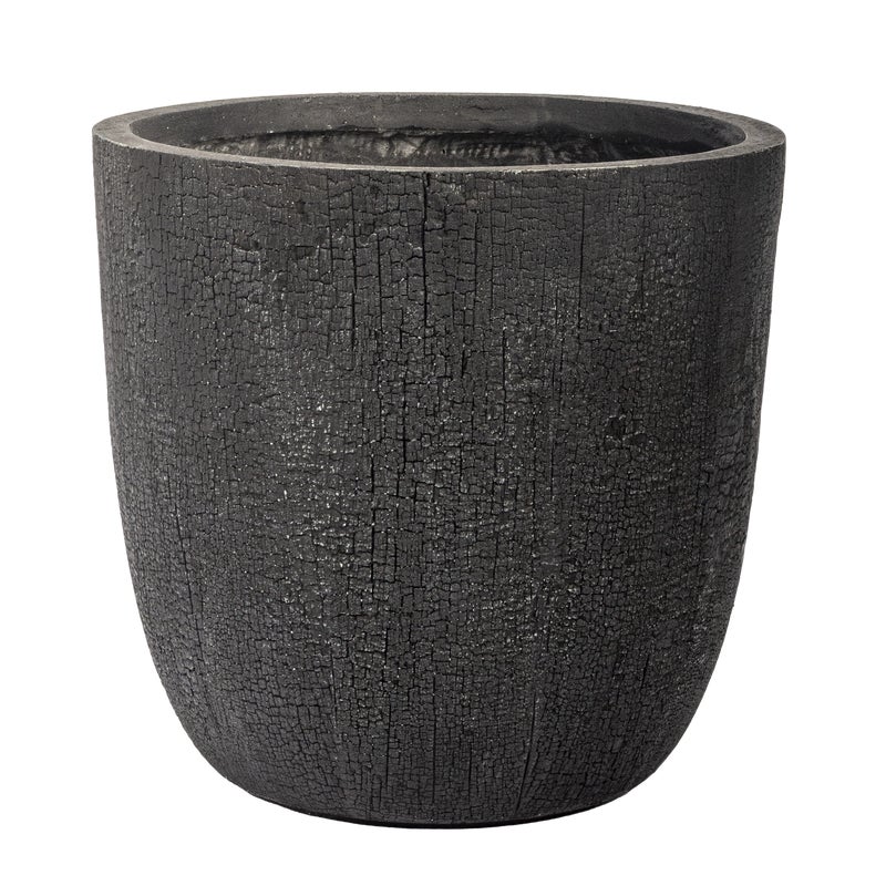 Donica cementowa Preto 43cm czarna Esti&Esta