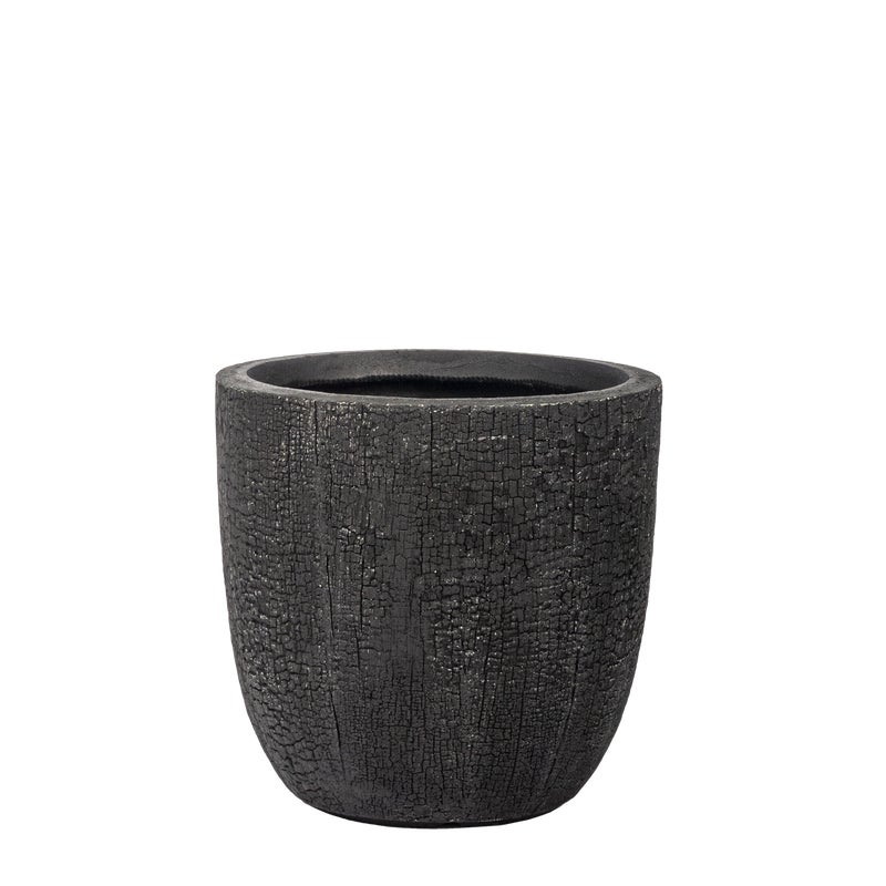 Donica cementowa Preto 28cm czarna Esti&Esta