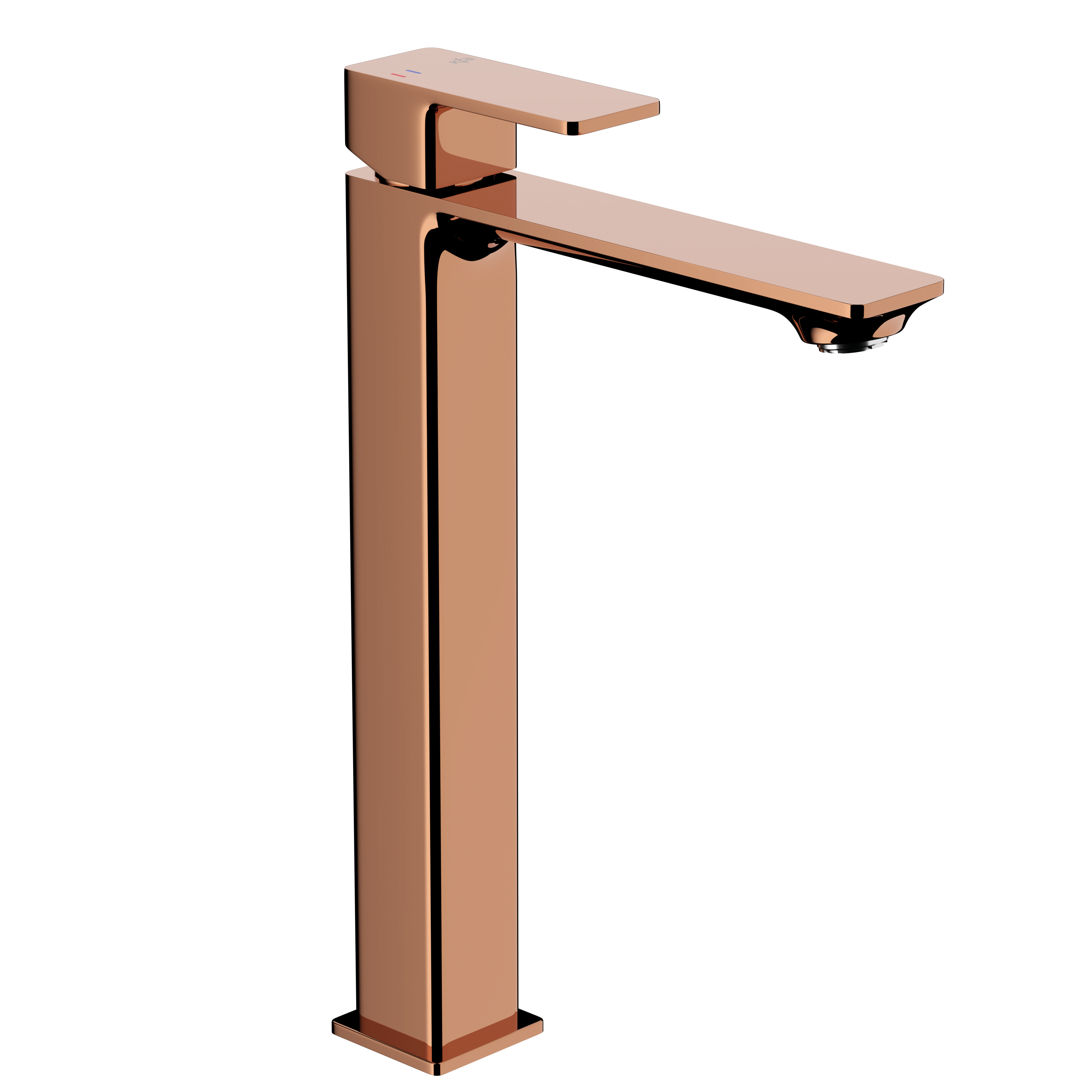Bateria umywalkowa wysoka miedziana połysk Dust 30.6 cm KFA Armatura