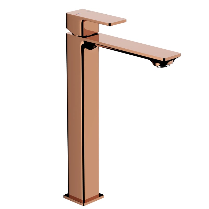 Bateria umywalkowa wysoka miedziana połysk Dust 30.6 cm KFA Armatura