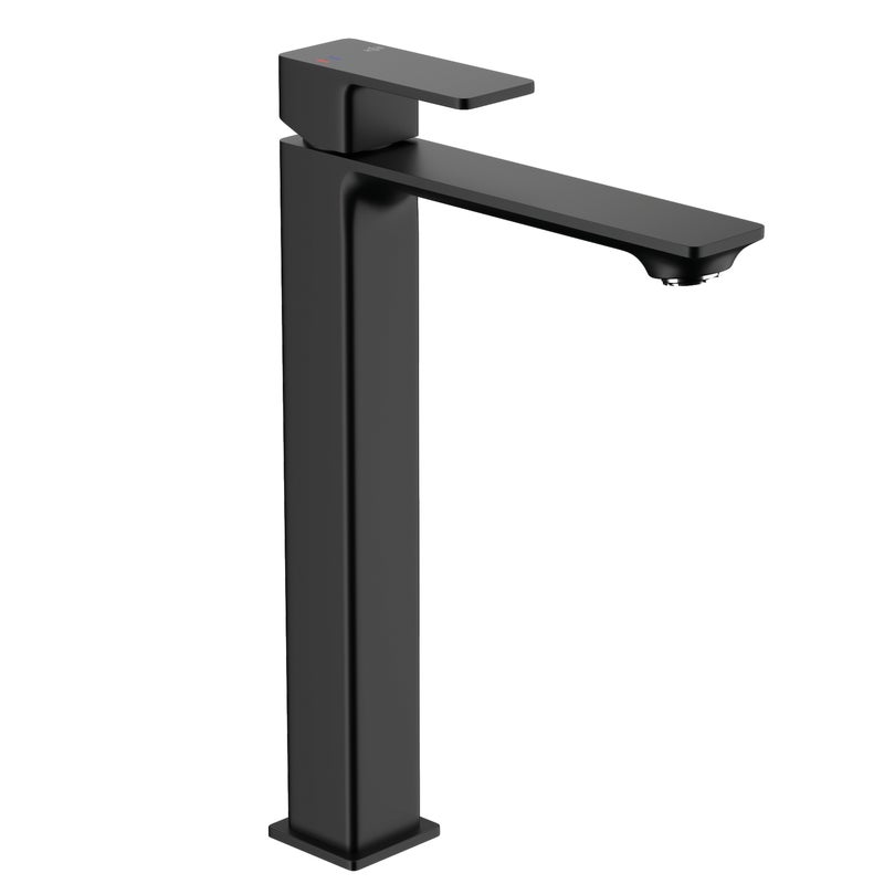 Bateria umywalkowa wysoka czarna 30.6 cm Dust KFA Armatura