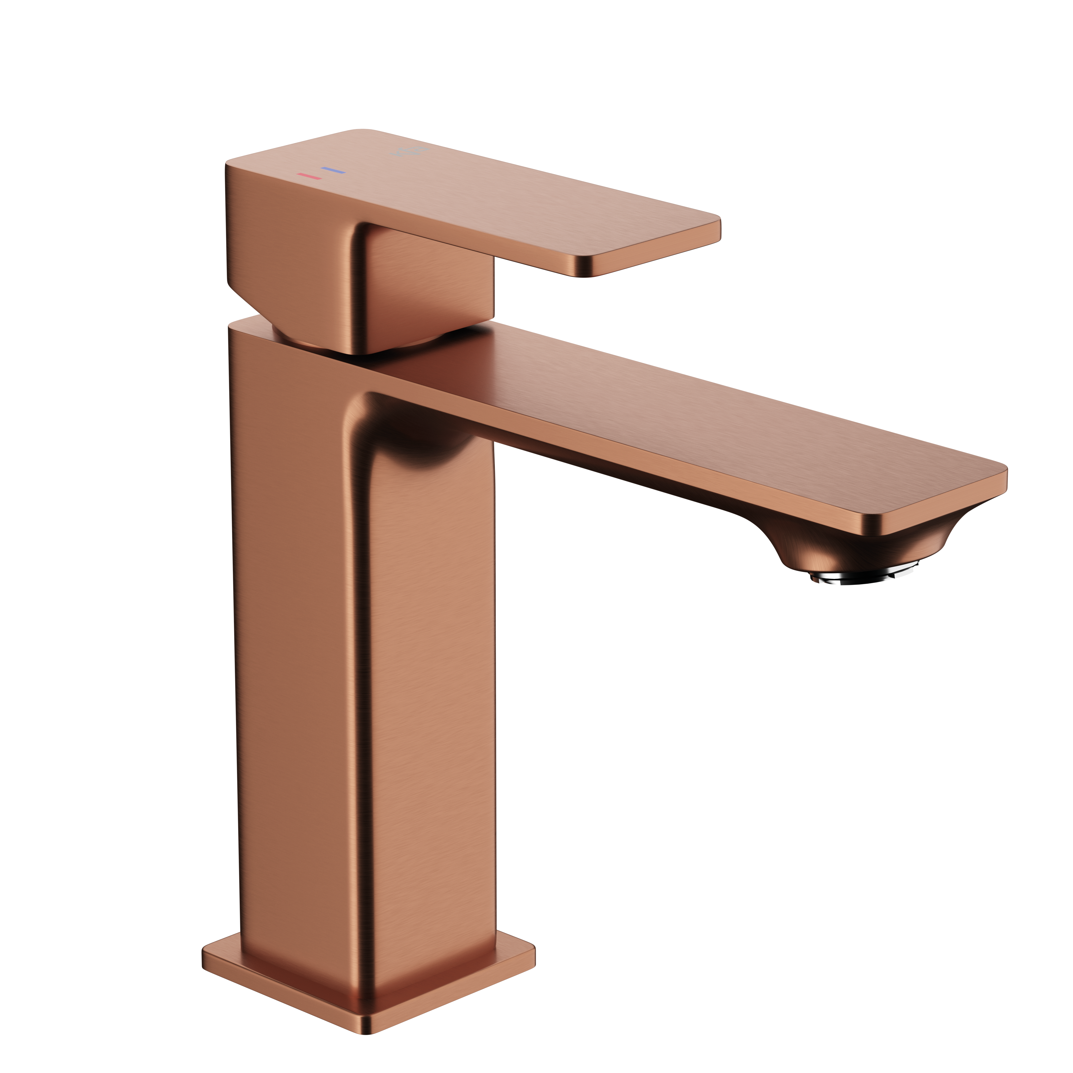 Bateria umywalkowa miedziana 16.3 cm z korkiem klik-klak Dust KFA Armatura