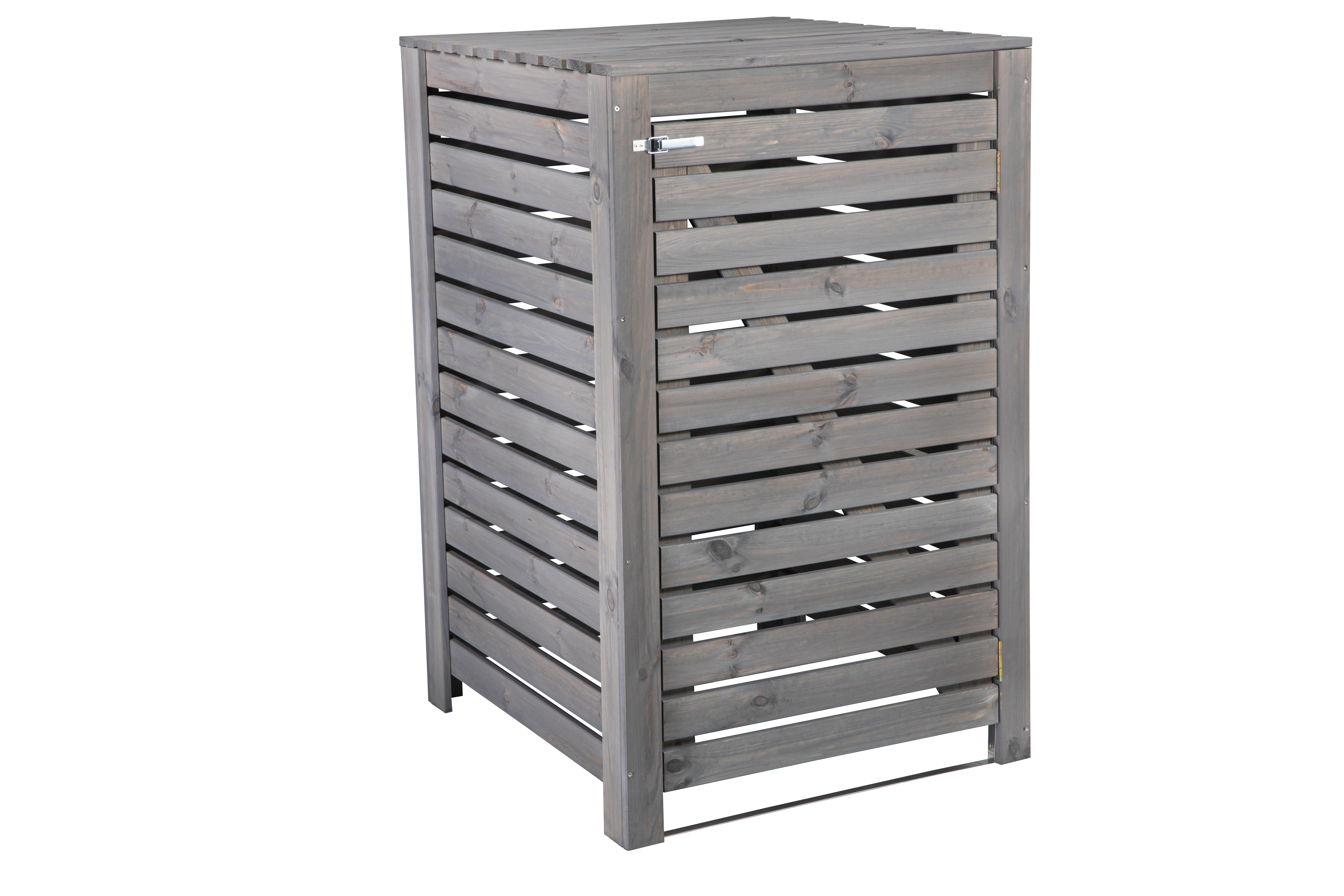 Osłona śmietnikowa Malmo 127x80x83 cm drewniana szara Werth-Holz