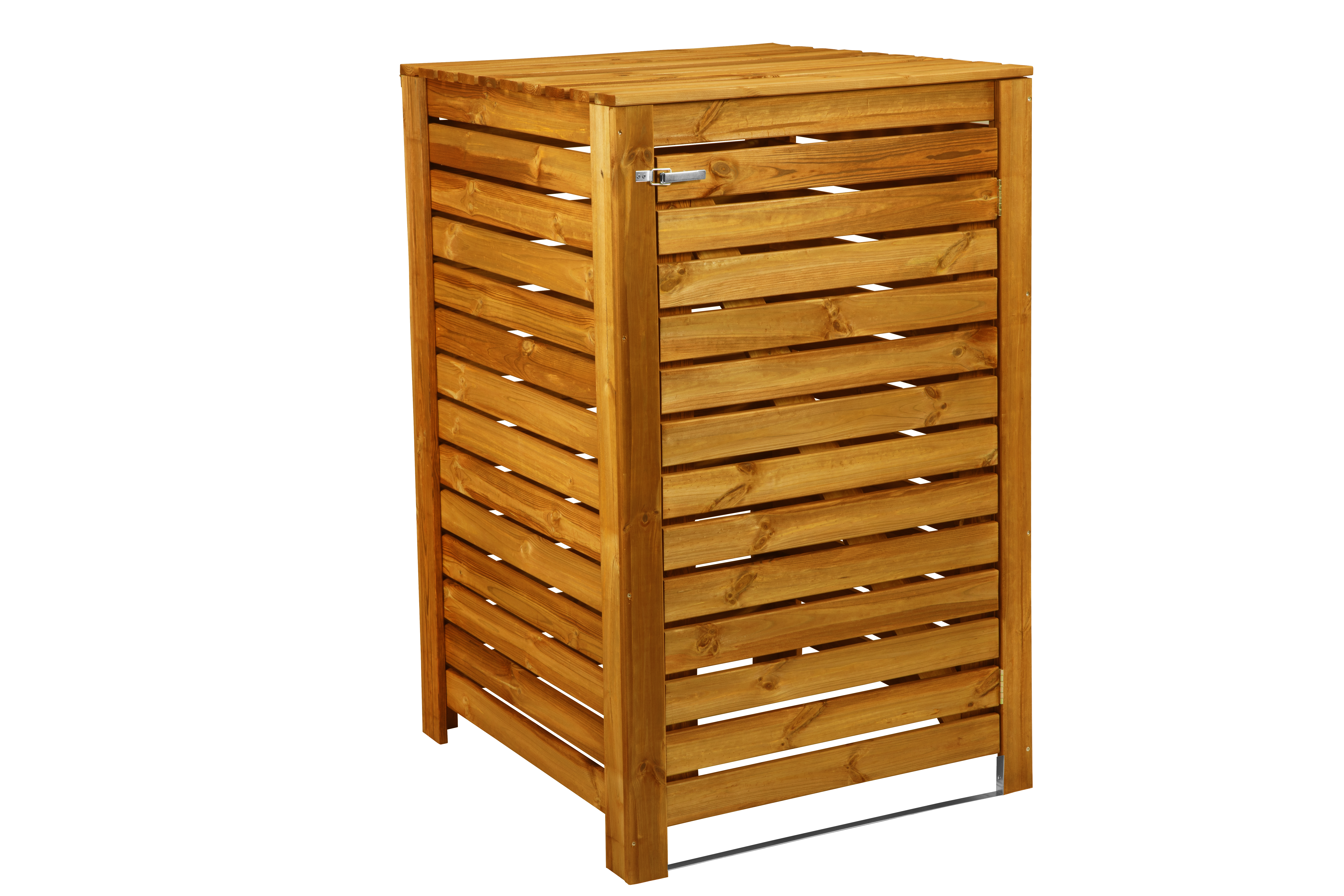 Osłona śmietnikowa Malmo Pinia 127x80x83 cm drewniana brąz Werth-Holz