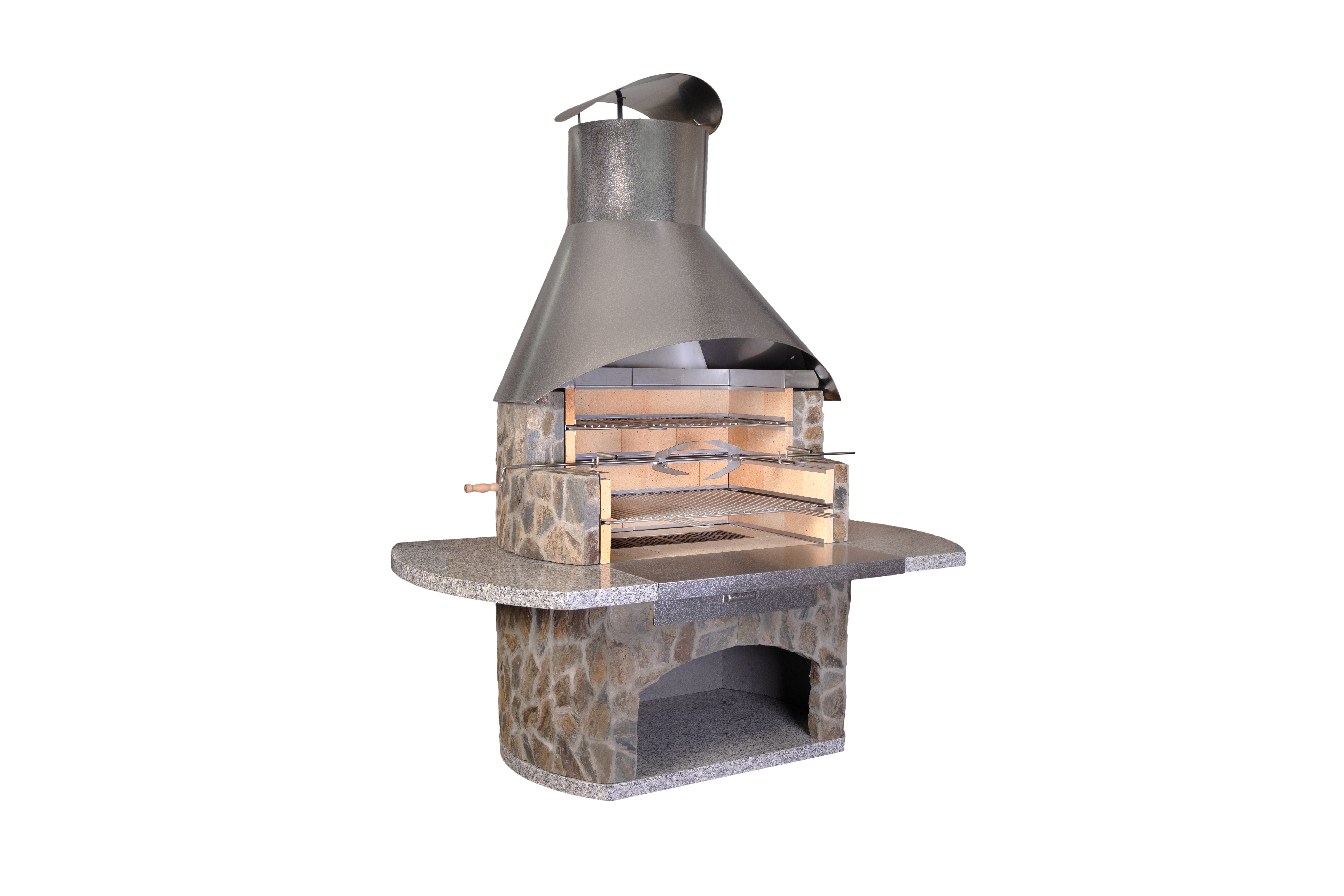 Grill ogrodowy betonowy Nuraghe 225x188x105 cm