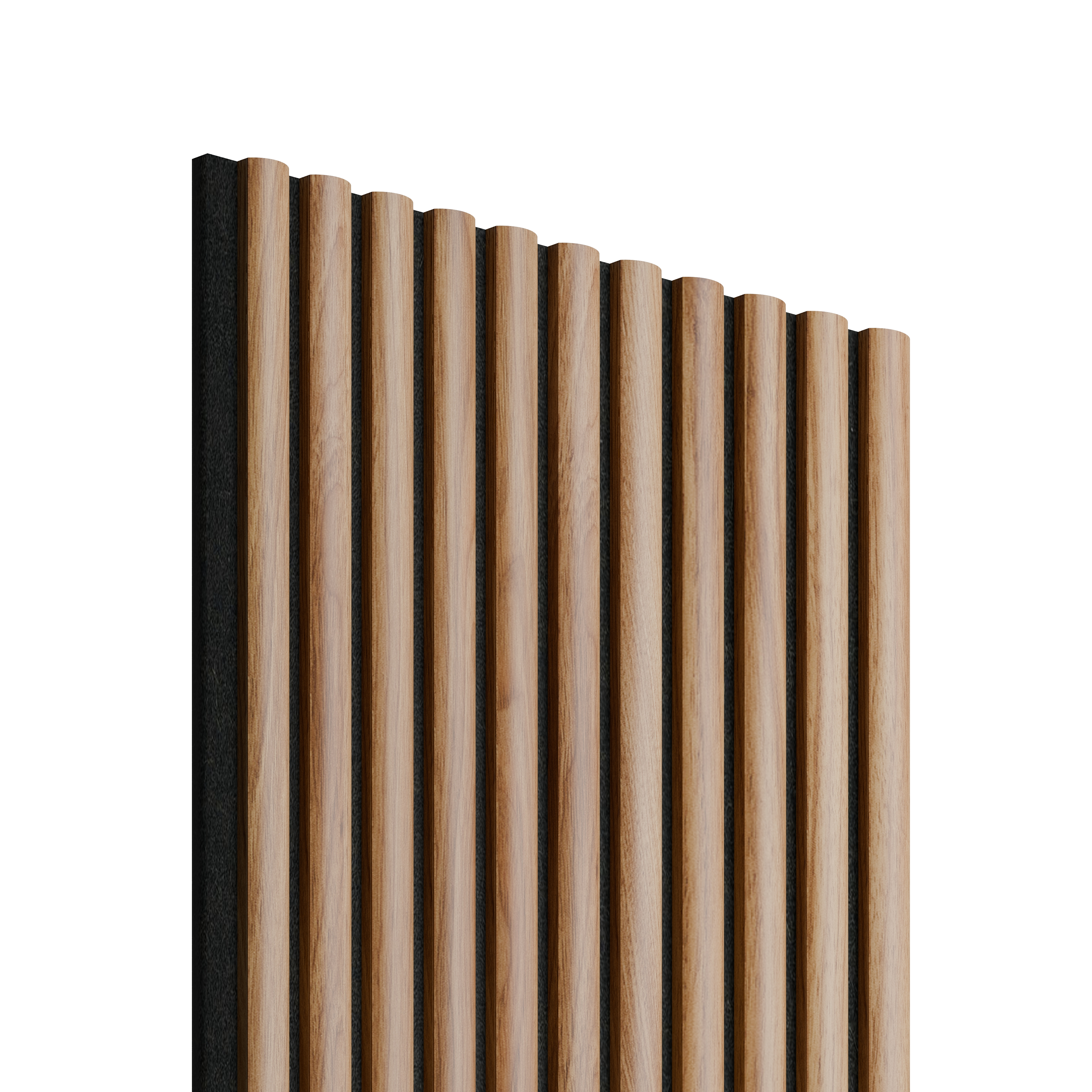 Panele ścienne 3D Lamel na czarnym filcu 265x30 cm Akacja Soft 11 lameli