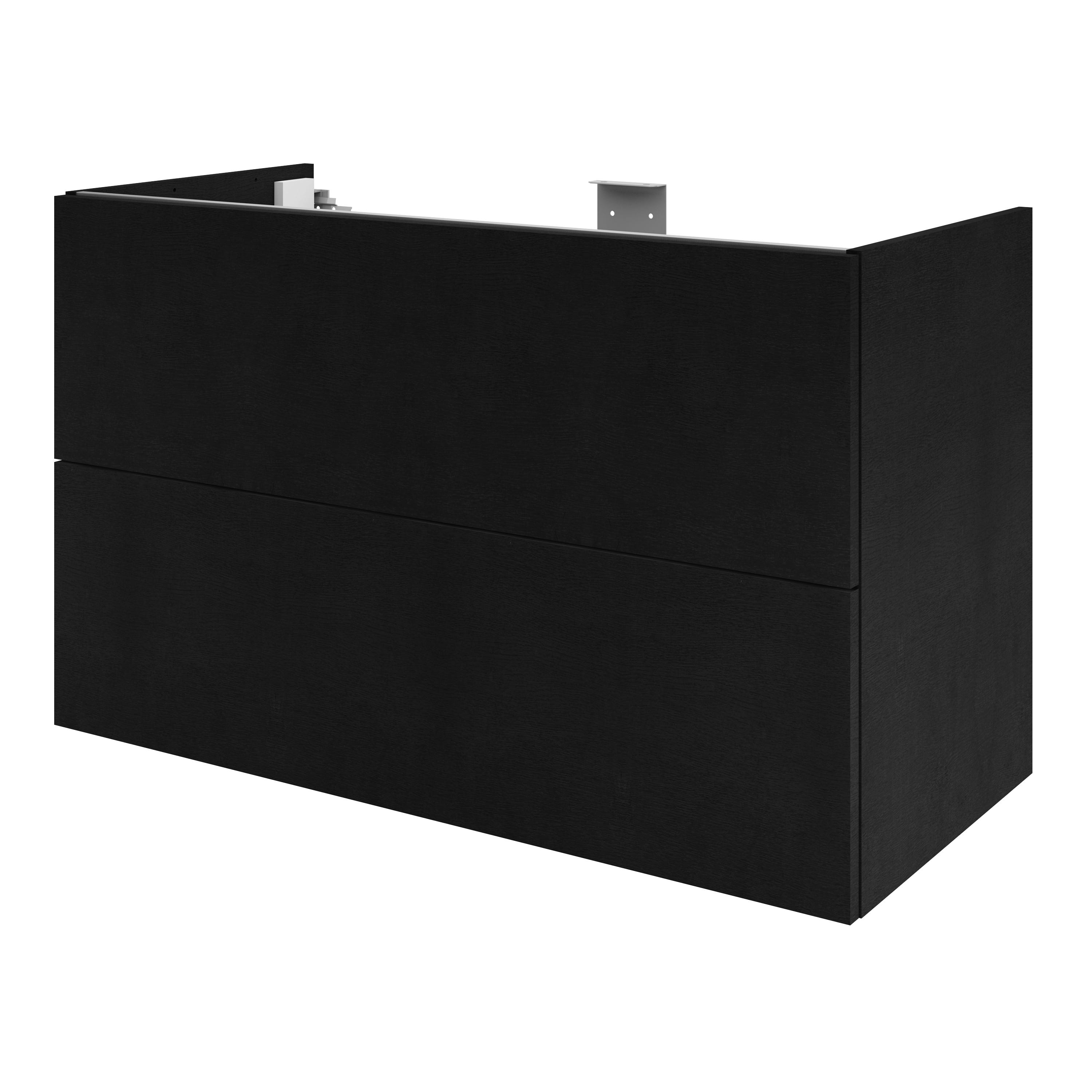 Mobile Da Bagno Sotto Lavabo Neo Nero L 105 X H 64 X P 48 Cm 2 Cassetti mobile-da-bagno-sotto-lavabo-neo-nero-l-105-x-h-64-x-p-48-cm-2-cassetti