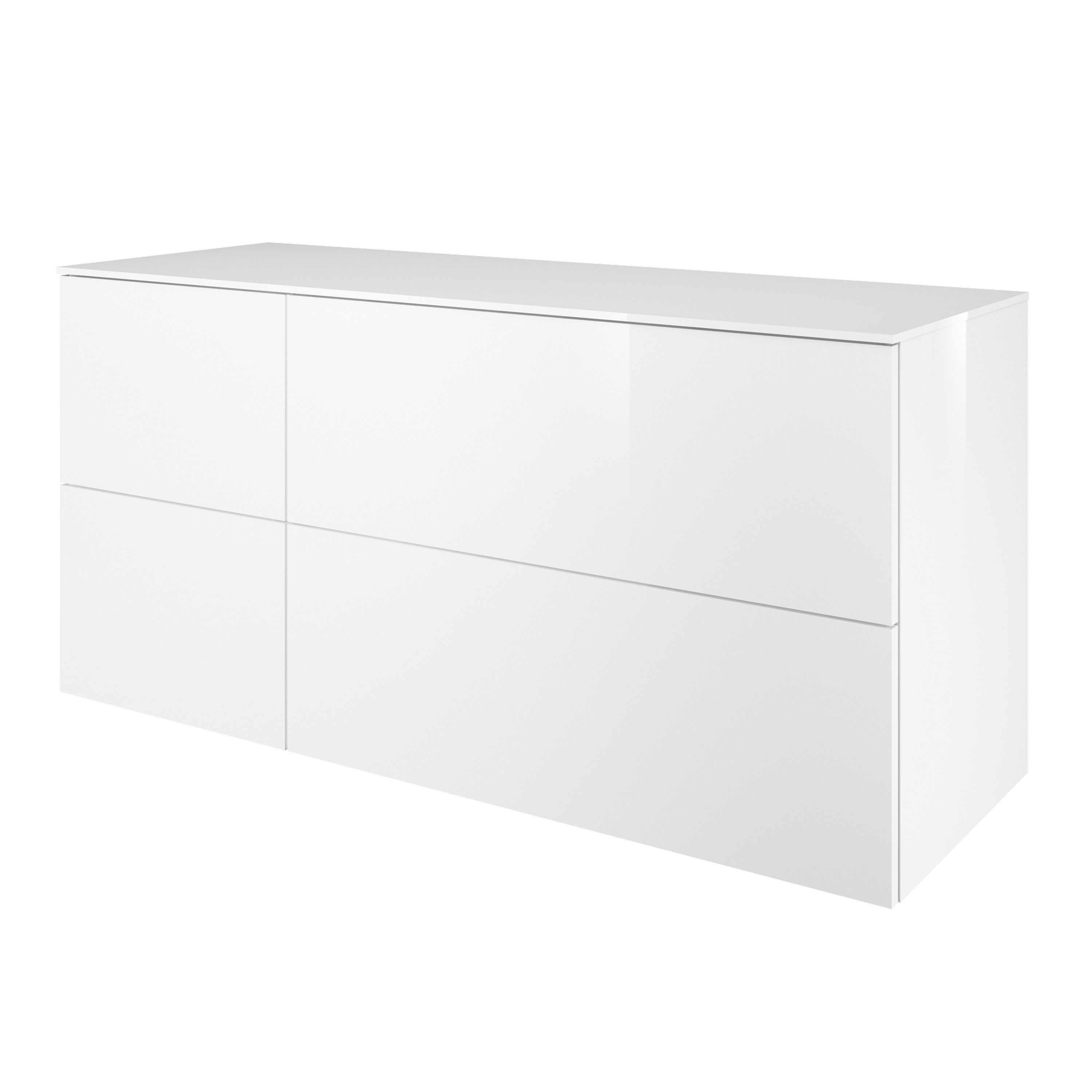 Mobile Da Bagno Sotto Lavabo Neo Bianco L 135 X H 65 X P 48 Cm 4 mobile-da-bagno-sotto-lavabo-neo-bianco-l-135-x-h-65-x-p-48-cm-4