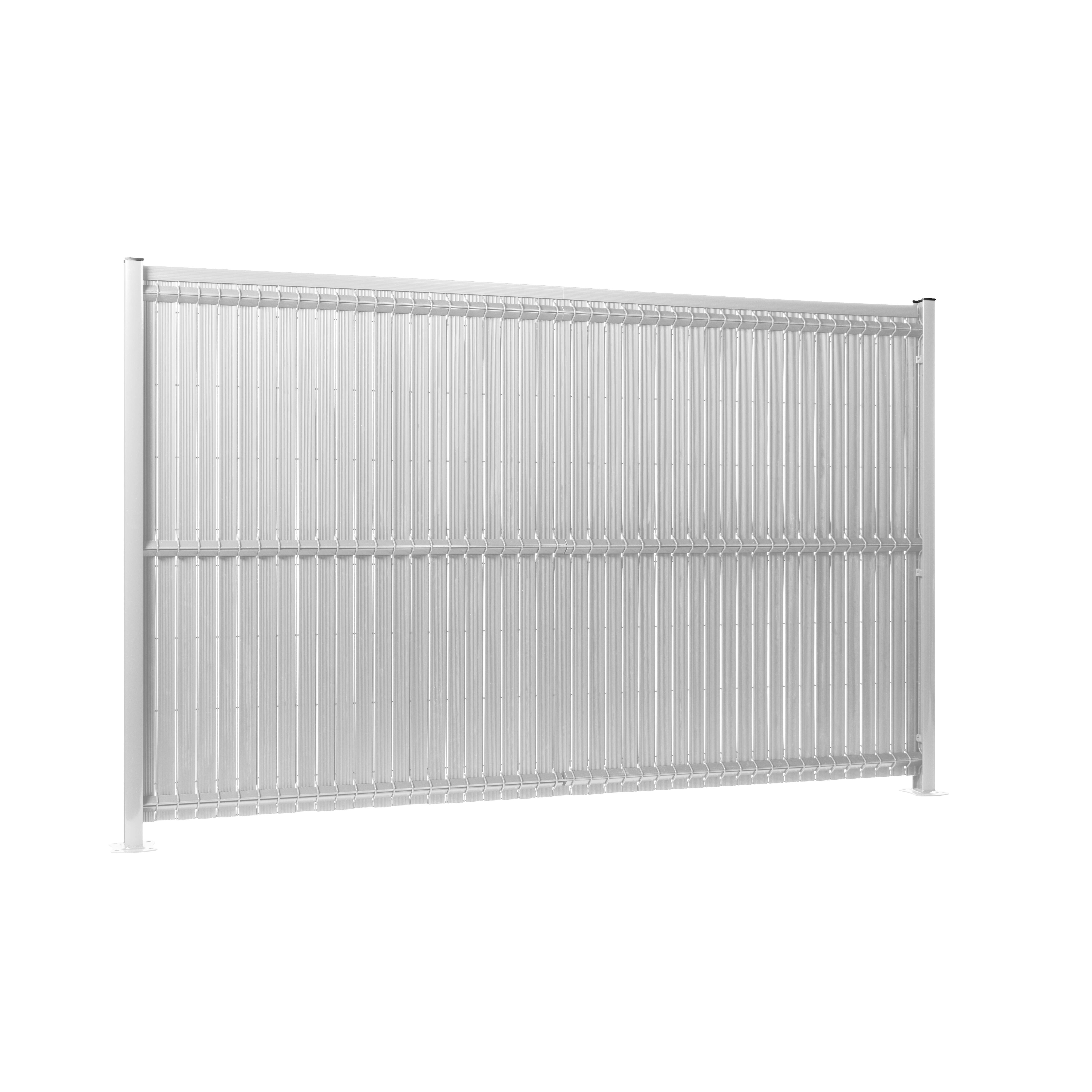 Pestaña de privacidad de pvc gardenode blanco 1x25m